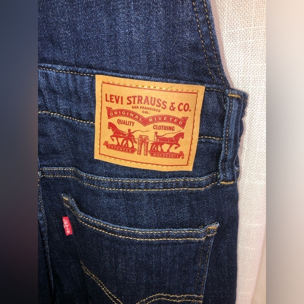 Levi's Indigo Denim Overalls size 26 NWT - Picture 12 of 13